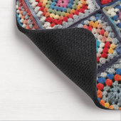 Granny Square Crocheted Quilt Mousepad (Ecke)