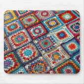 Granny Square Crocheted Quilt Mousepad (Vorne)