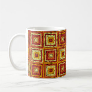 Granny Square Pattern Kaffeetasse