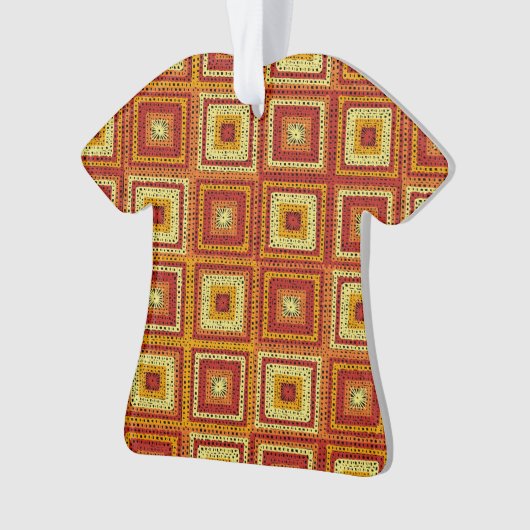 Granny Square Pattern Ornament (Vorderseite)