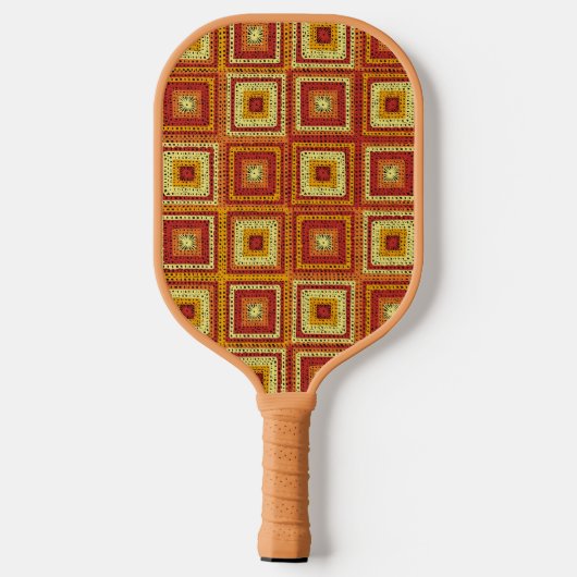 Granny Square Pattern Pickleball Schläger (Rückseite)