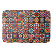 Granny Squares Crochet Pattern Blankon Print Badematte (Vorderseite)