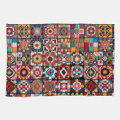 Granny Squares Crochet Pattern Blankon Print Geschirrtuch (Horizontal)