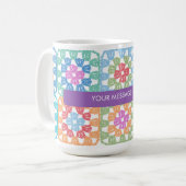 Granny Squares Crochet-Tasse Kaffeetasse (Vorderseite Links)