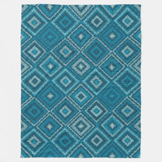 Granny Squares Fleece Blanket (Vorderseite)