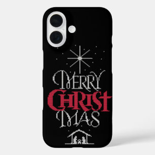 Granny Strick Christlich - Frohe Weihnachten - Jes iPhone 16 Hülle