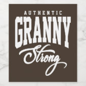 Granny Strong Weinetikett (Einzelnes Label)