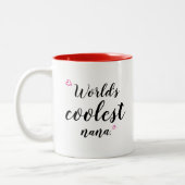 granny Tasse "Die coolste Nana der Welt" Anpassung (Links)