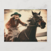 Granny und ihr Rennpferd Postkarte (Vorderseite)