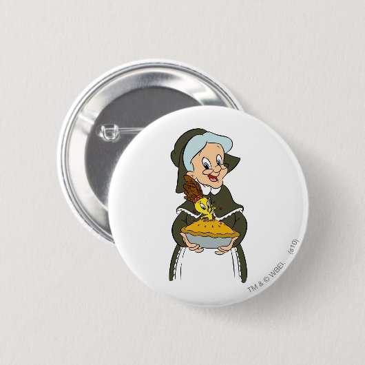 Granny und TWEETY™ Pie Button (Vorne & Hinten)