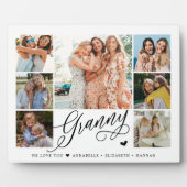 Granny Wir Liebe Sie Fotocollage Typografie Fotoplatte (Vorderseite)