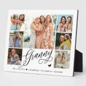 Granny Wir Liebe Sie Fotocollage Typografie Fotoplatte (Seite)
