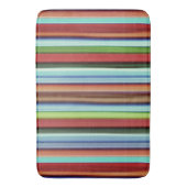 Grannys farbenfrohe Streifen, weich und rau Badematte (Vorderseite Vertikal)