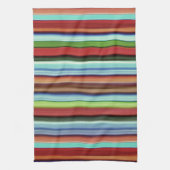 Grannys farbenfrohe Streifen, weich und rau Geschirrtuch (Vertikal)