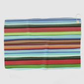 Grannys farbenfrohe Streifen, weich und rau Golfhandtuch (Horizontal)