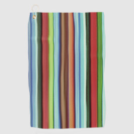 Grannys farbenfrohe Streifen, weich und rau Golfhandtuch