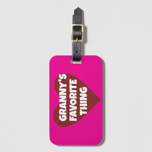 GRANNY'S FAVORITE THING  GEPÄCKANHÄNGER (Vorderseite Vertikal)