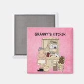 GRANNY'S KITCHEN MAGNET (Vorderseite/Rückseite)