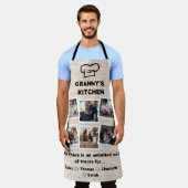 Grannys Küche mit Custom 6 Fotos & Namen Schürze (Getragen)