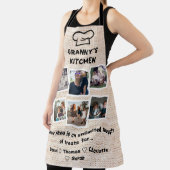 Grannys Küche mit Custom 6 Fotos & Namen Schürze (InSitu)