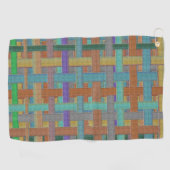 Grannys mit der Farbe "kariert" in Bezug auf Einla Golfhandtuch (Horizontal)