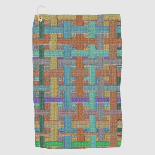 Grannys mit der Farbe "kariert" in Bezug auf Einla Golfhandtuch (Vorderseite)