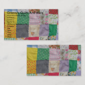 Grannys Quilts und mehr Visitenkarte (Vorne/Hinten)
