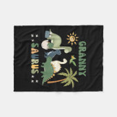 Grannysaurus T Rex Dinosaur Granny Saurus Family M Fleecedecke (Vorderseite (Horizontal))