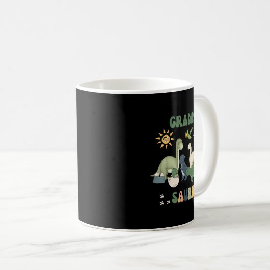 Grannysaurus T Rex Dinosaur Granny Saurus Family M Kaffeetasse (VorderseiteRechts)