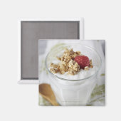 Granola, Hafer, Toasted, Obst, Berry, Himbeere, Magnet (Vorderseite/Rückseite)