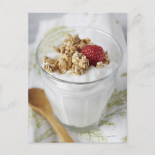 Granola, Hafer, Toasted, Obst, Berry, Himbeere, Postkarte