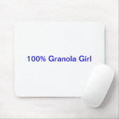 Granola-Mädchen-Mausunterlage 100% Mousepad (Mit Mouse)