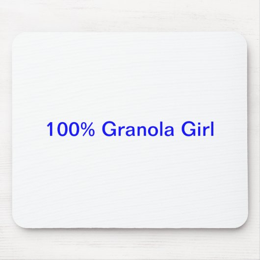 Granola-Mädchen-Mausunterlage 100% Mousepad (Vorne)
