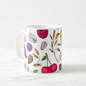 Granola, muesli seamless pattern. Oat flakes hand Kaffeetasse (Vorderseite Links)