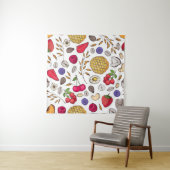 Granola, Müsli nahtloses Muster. Haferflocken Wandteppich (Beispiel)