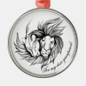 Granparent in Liebe Keramik Ornament (Vorne)