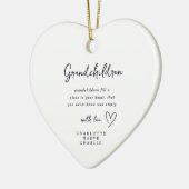 Granparents Grandma Grandad Heart Ornament (Links)