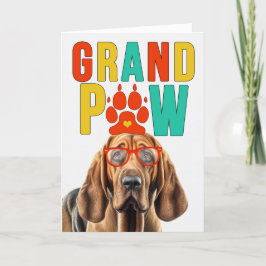 GranPAW Bloodhound Hund Funny Grandelterntag Feiertagskarte