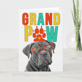 GranPAW Cane Corso GrandDOG Großeltern Day Feiertagskarte