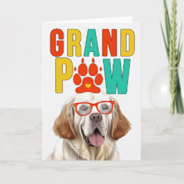 GranPAW Clumber Spaniel GrandDOG Großeltern Day Feiertagskarte