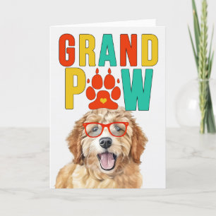 GranPAW Goldendoodle DOG Funny Grandeltern Day Feiertagskarte