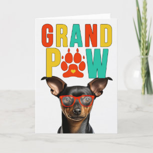GranPAW Min Button Dog Funny Grandelterntag Feiertagskarte