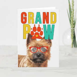 GranPAW Norwich Dog Funny Grandeltern Day Feiertagskarte