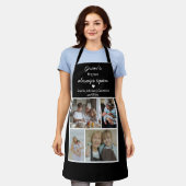 Gran's Kitchen Always Open Black And White Photos Schürze (Getragen)