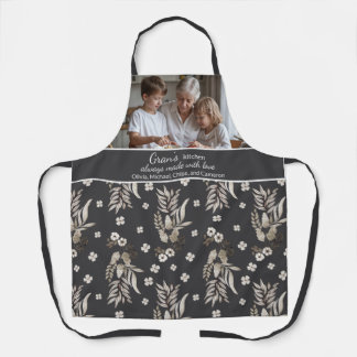 Gran's Kitchen Photo Grandchildren Names Botanical Schürze