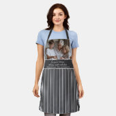 Gran's Kitchen Photo Grandchildren Striped Schürze (Getragen)