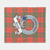 Grant Ancient Clan Abzeichen Tartan Kariert Fleecedecke (Vorderseite (Horizontal))