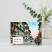 Grant Avenue Chinatown Postkarte (Stehend Vorderseite)