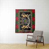 Grant Clan Abzeichen & Motto w/Lions Wandteppich (Beispiel)