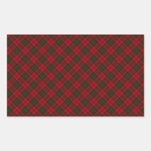 Grant Clan Tartan Designed Print Rechteckiger Aufkleber